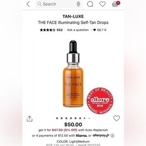 TAN-LUXE THE FACE - Illuminating Self-Tan Drops 0.7 mL